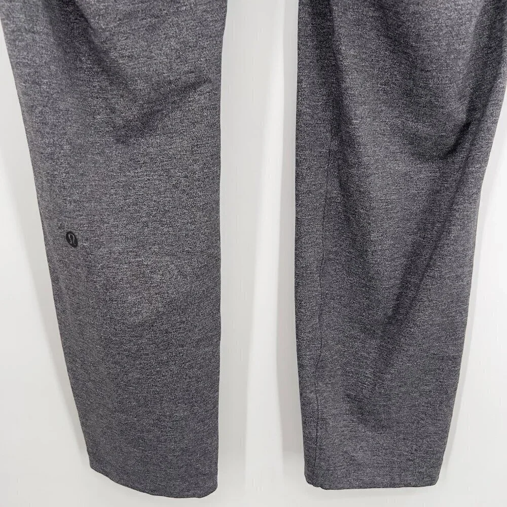 Lululemon Heathered Gray Drawstring Straight Leg Pants Size 4